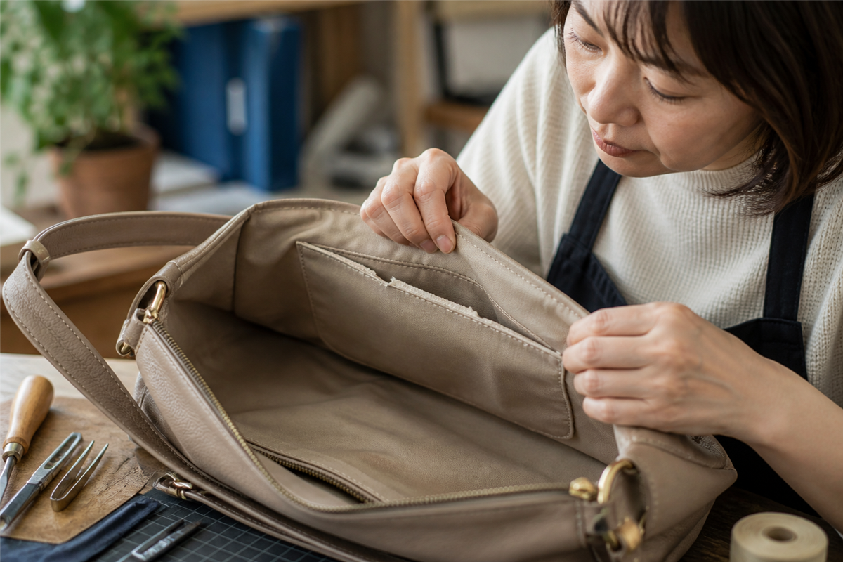 縫い目と生地の裂けを分ける