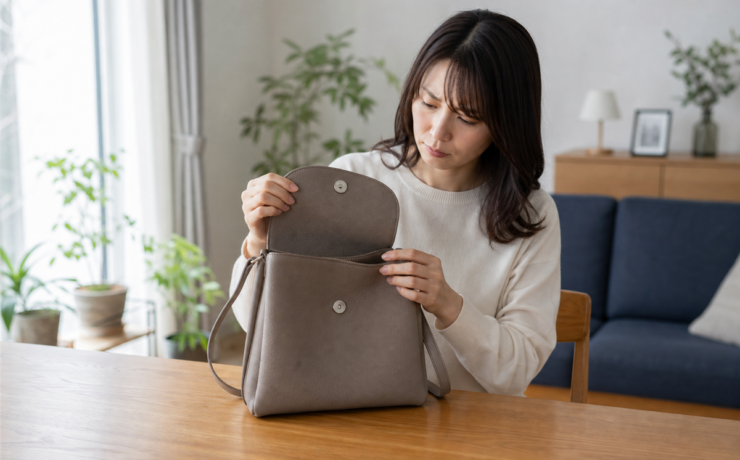 バッグのマグネットホックが弱くなった。金具交換だけで閉じる？
