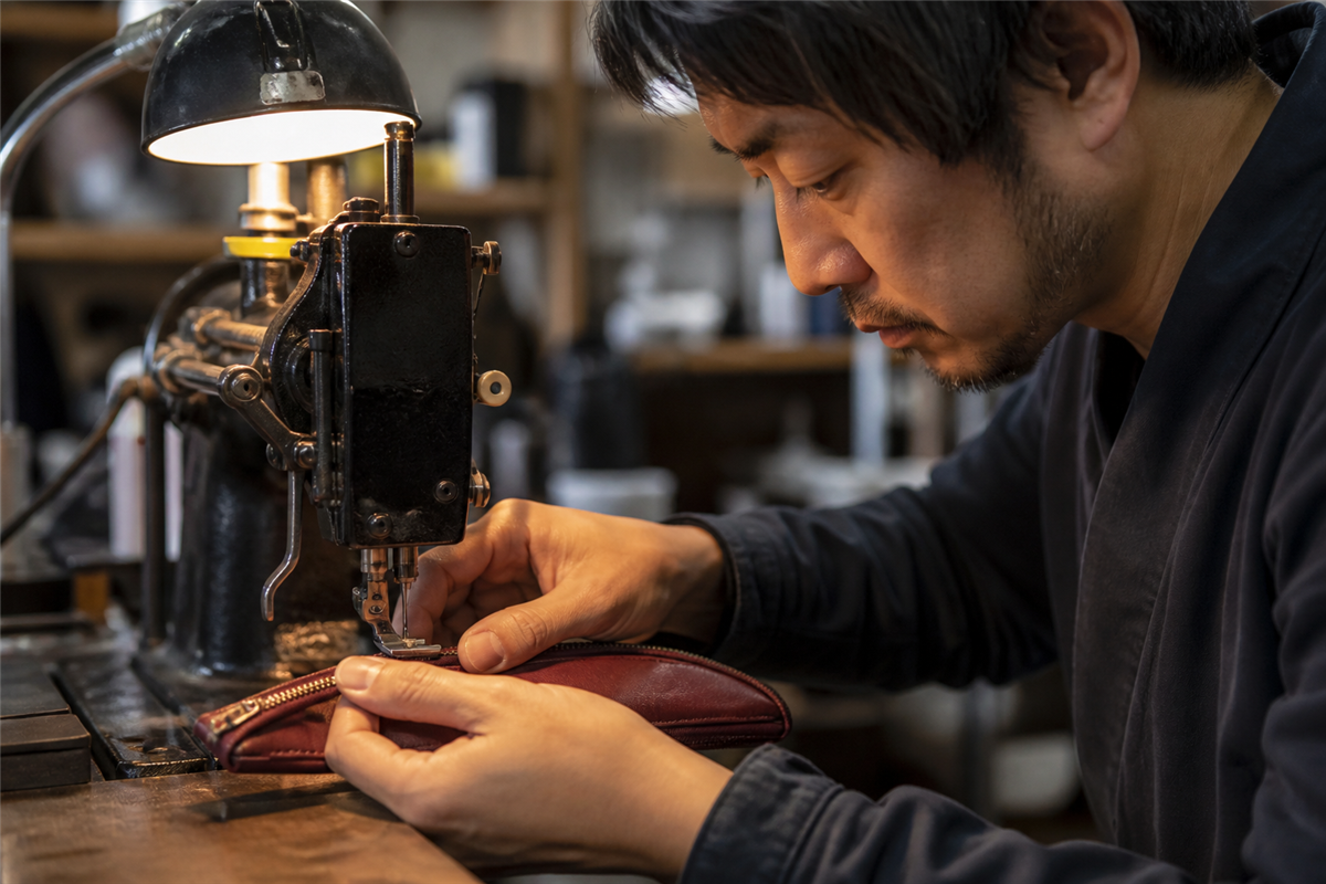 ブランド財布の引き手と金具色を確認する